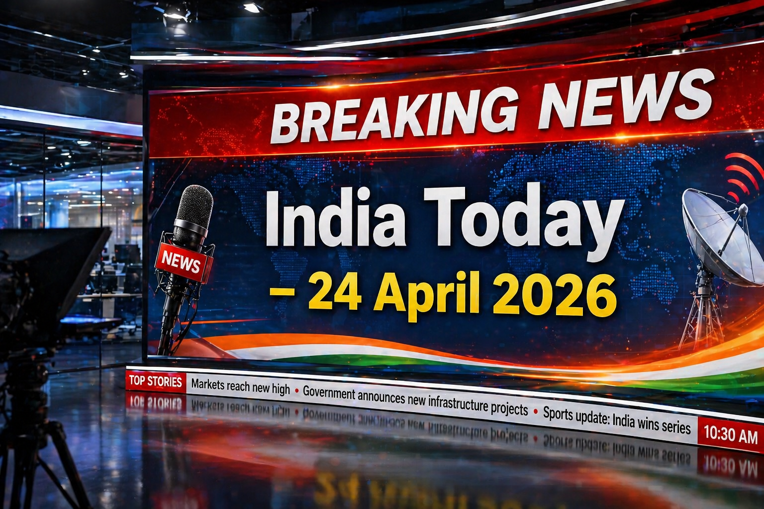 Breaking News India Today  24 April 2026